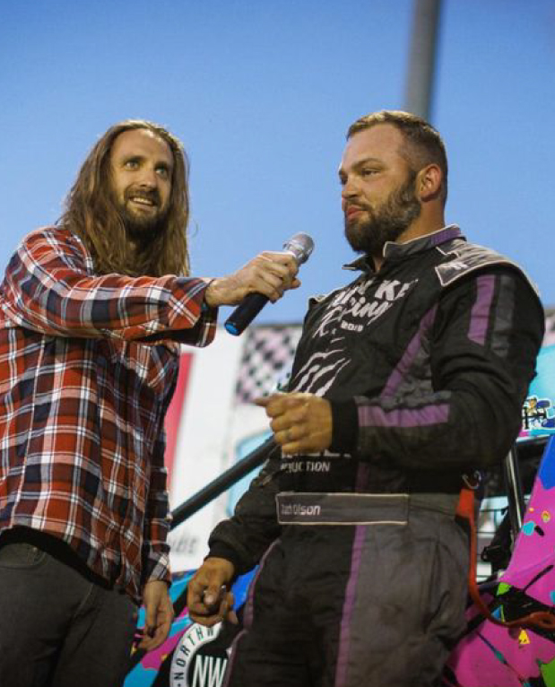 Driver wearing a FervoGear custom race suit