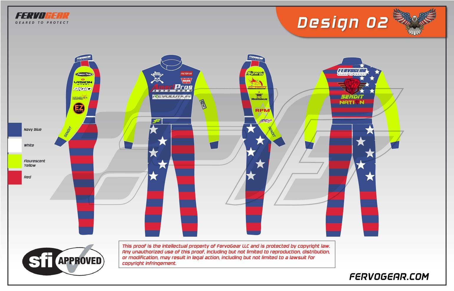 Custom race suit design 2