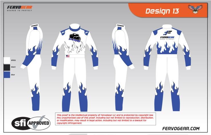 Custom race suit design 13