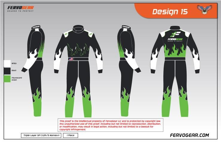 Custom race suit design 15