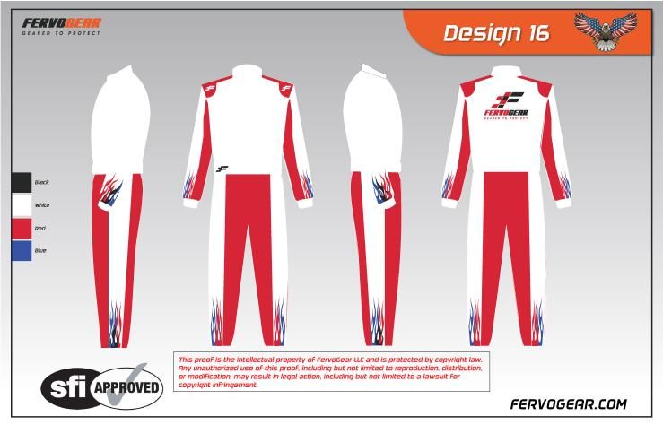 Custom race suit design 16